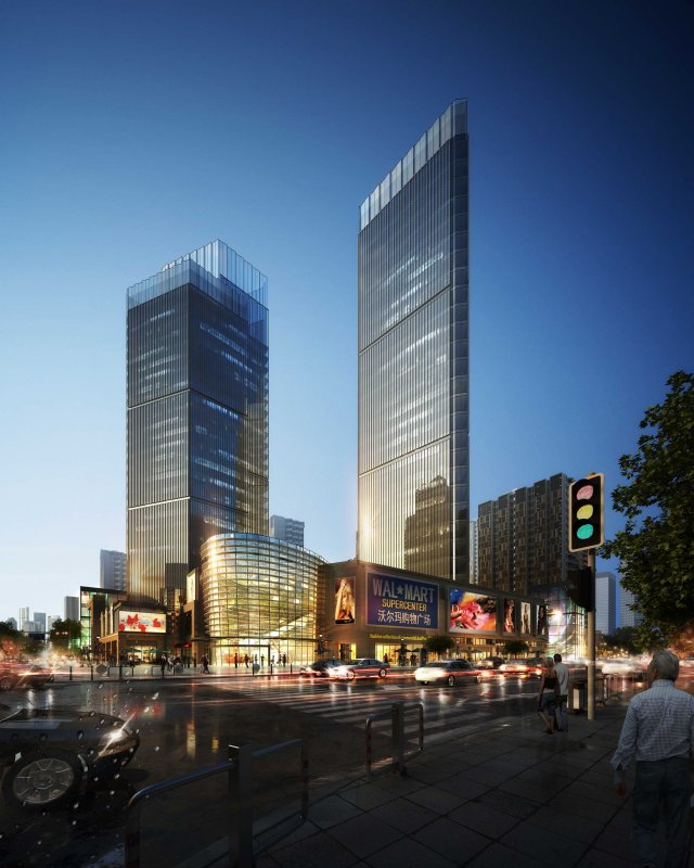 skyscraper business center 127 3D 模型 .c4d .max .obj .3ds .fbx .stl .blend 
