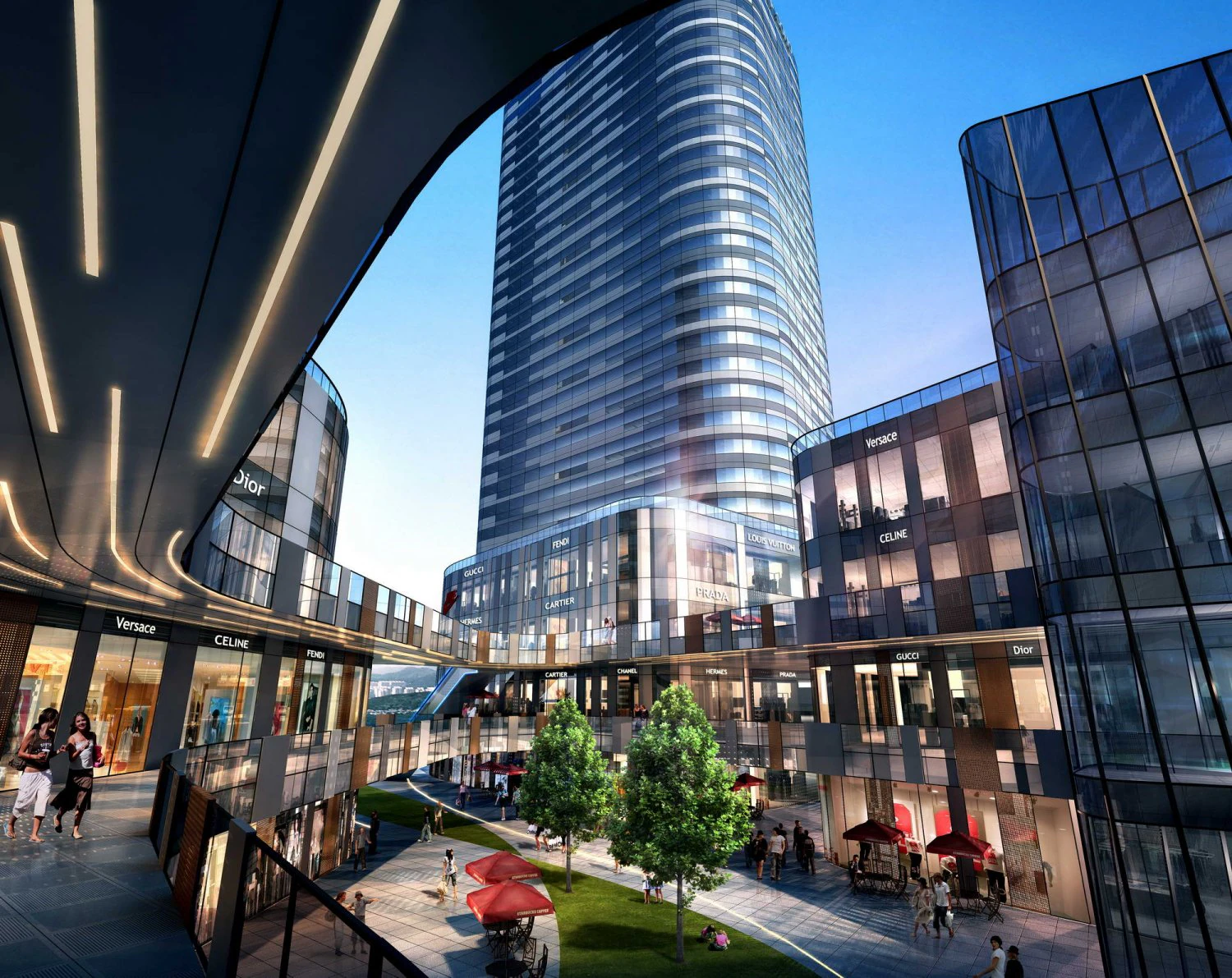 skyscraper business center 126 3D Model .c4d .max .obj .3ds .fbx .stl .blend