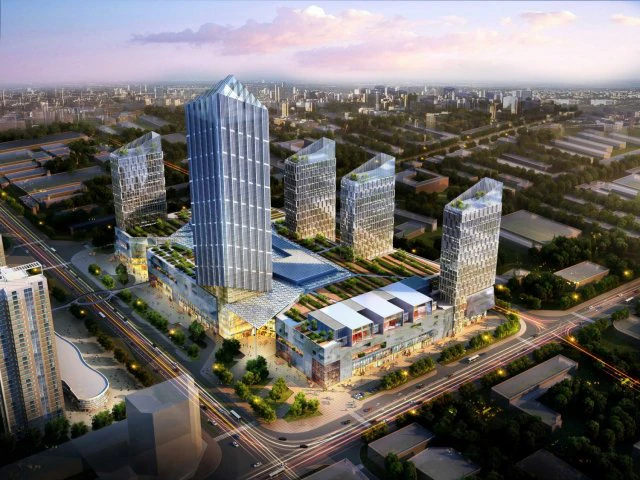 skyscraper business center 129 3D Model .c4d .max .obj .3ds .fbx .stl .blend 