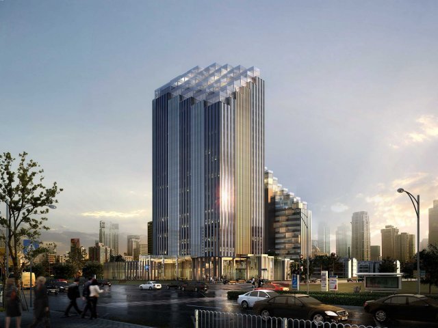 skyscraper business center 128 Modelo 3D .c4d .max .obj .3ds .fbx .stl .blend 