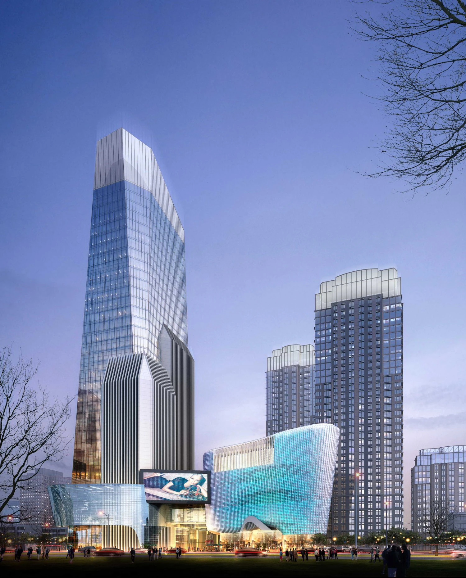 skyscraper business center 132 3D Model .c4d .max .obj .3ds .fbx .stl .blend 
