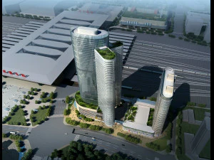 centro direzionale del grattacielo 136 Modello 3D