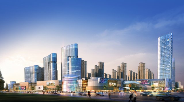 skyscraper business center 140 3D Модель .c4d .max .obj .3ds .fbx .stl .blend