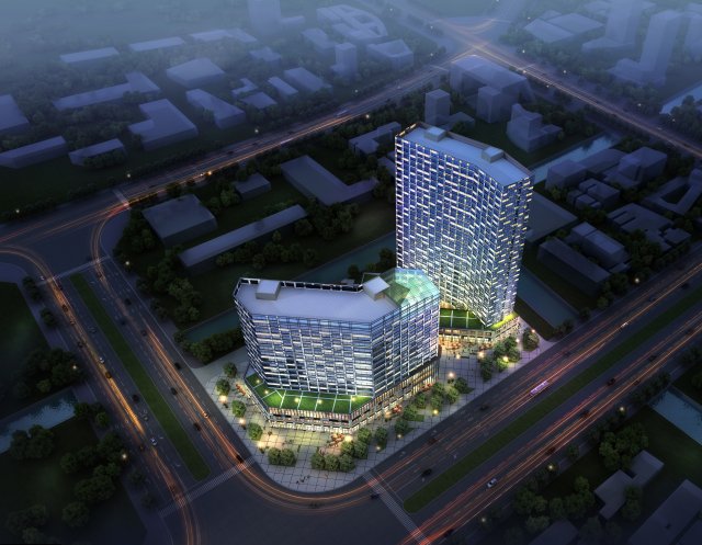 skyscraper business center 143 Modello 3D .c4d .max .obj .3ds .fbx .stl .blend 