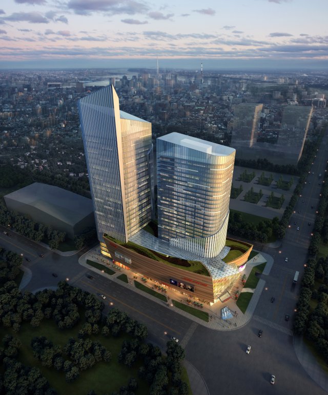 skyscraper business center 147 Modelo 3D .c4d .max .obj .3ds .fbx .stl .blend 