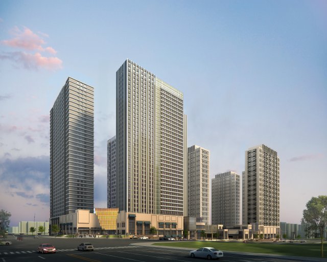 skyscraper business center 154 Modello 3D .c4d .max .obj .3ds .fbx .stl .blend