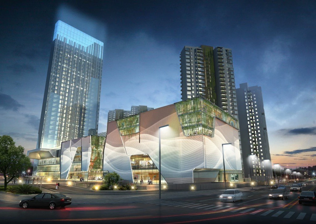 skyscraper business center 155 3D Model .c4d .max .obj .3ds .fbx .stl .blend 