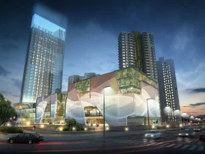 centro business grattacielo 155 Modello 3D