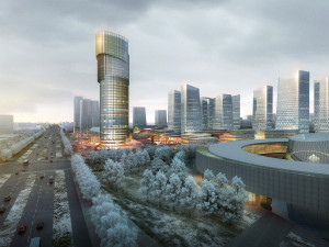 skyscraper business center 156 Modello 3D