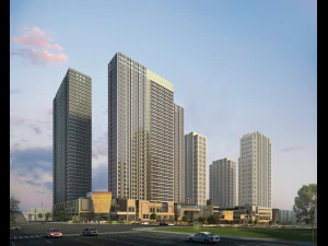 Wolkenkratzer-Businesscenter 160 3D Modell