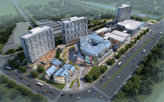 city shopping mall 114 3D 模型 .c4d .max .obj .3ds .fbx .stl .blend 