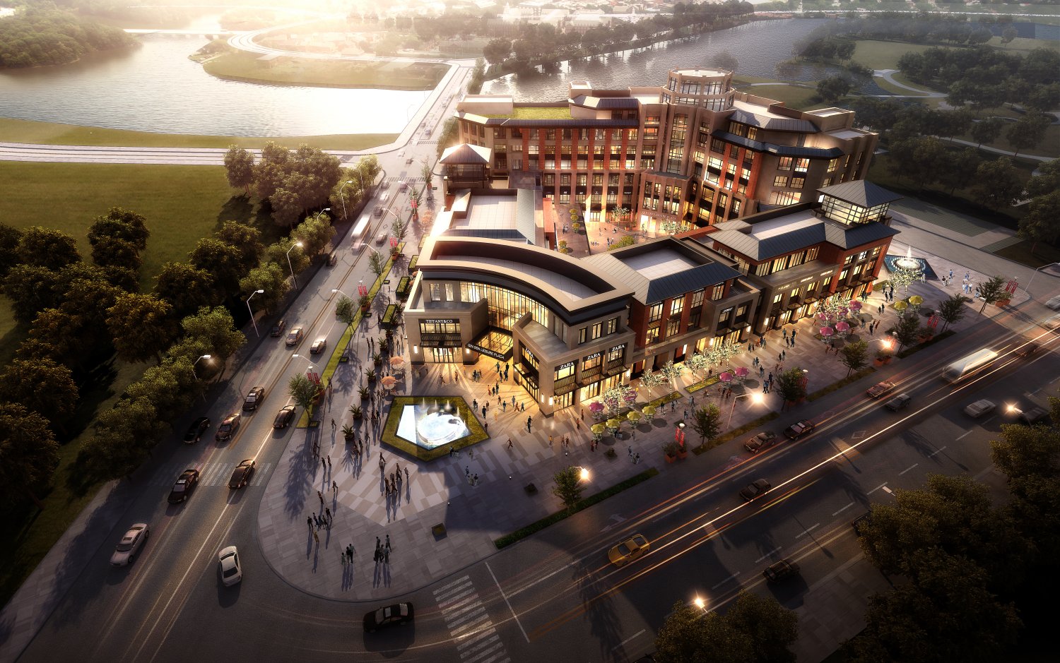 City shopping center