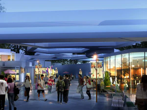 city shopping mall 120 3D Model