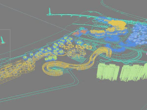 city shopping mall 120 3D Model