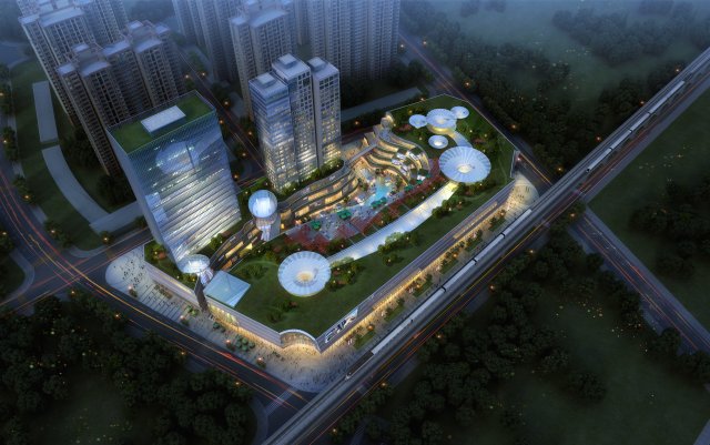 city shopping mall 121 3D Model .c4d .max .obj .3ds .fbx .stl .blend 