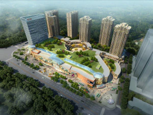 city shopping mall 123 3D Model