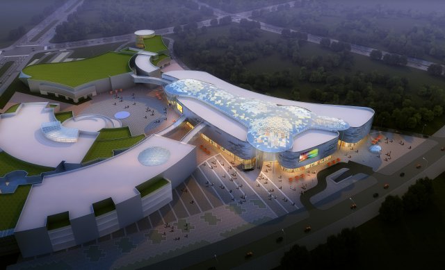 city shopping mall 128 3D Model .c4d .max .obj .3ds .fbx .stl .blend 