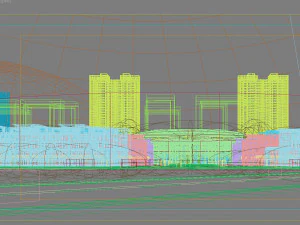 city shopping mall 109 3D Model