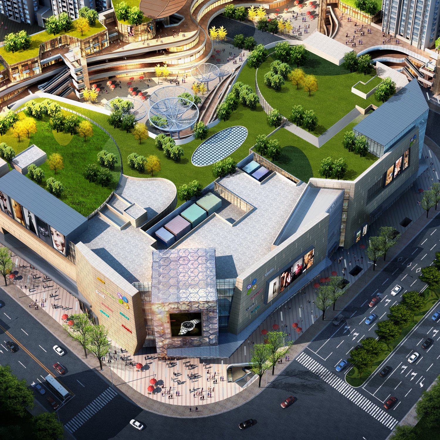 City shopping center