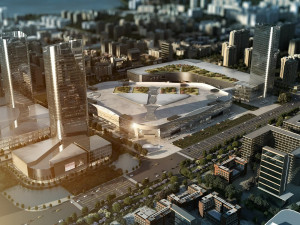 downtown shopping mall 001 3D Model
