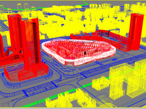downtown shopping mall 001 Modelo 3D