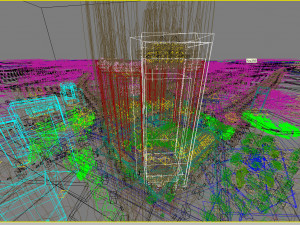 downtown shopping mall 002 3D Model