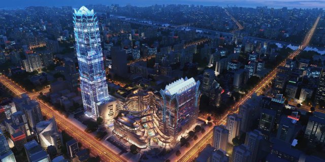 downtown shopping mall 003 3D मॉडल .c4d .max .obj .3ds .fbx .stl .blend 