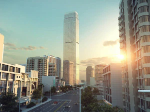 downtown shopping mall 004 3D Model