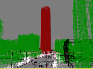 downtown shopping mall 004 3D Model