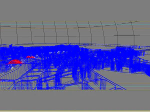 downtown shopping mall 005 3D Model