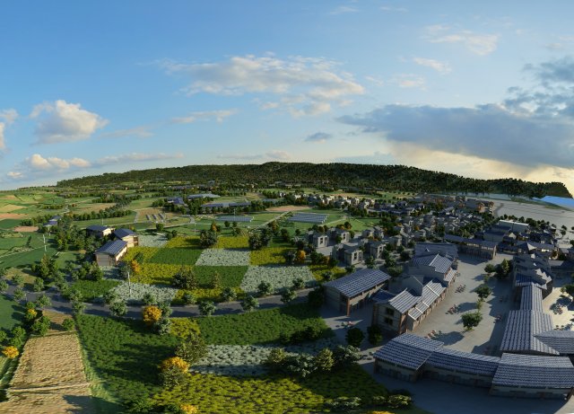 farm scenery Modèle 3D .c4d .max .obj .3ds .fbx .stl .blend 