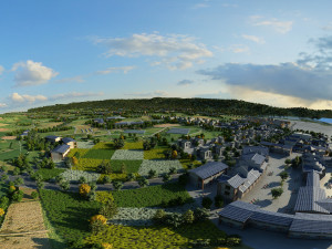 farm scenery Modelo 3D