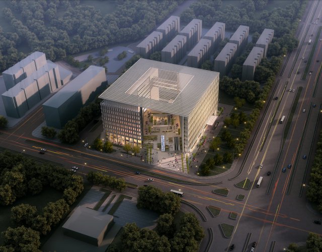 office buildings 031 3D Model .c4d .max .obj .3ds .fbx .stl .blend 