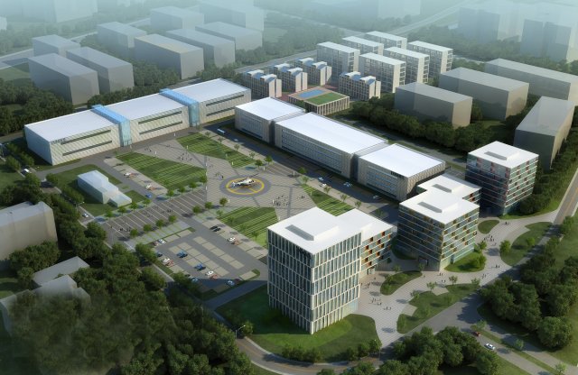 office buildings 033 3D Модель .c4d .max .obj .3ds .fbx .stl .blend 
