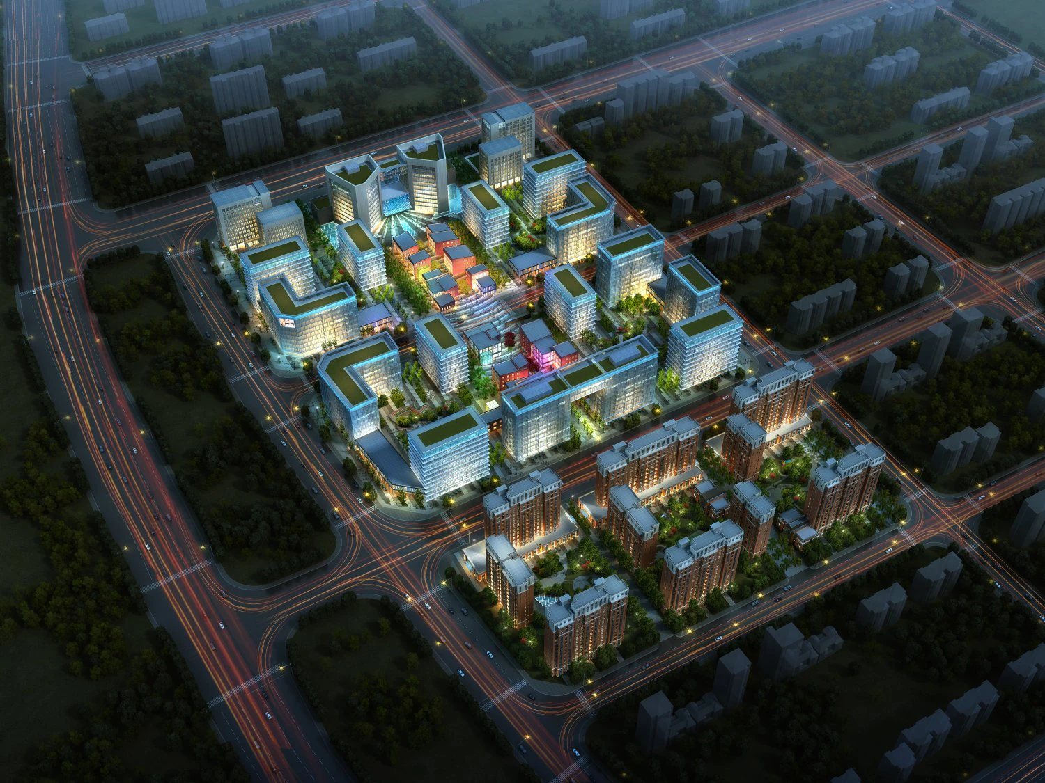 office buildings 037 3D Model .c4d .max .obj .3ds .fbx .stl .blend 