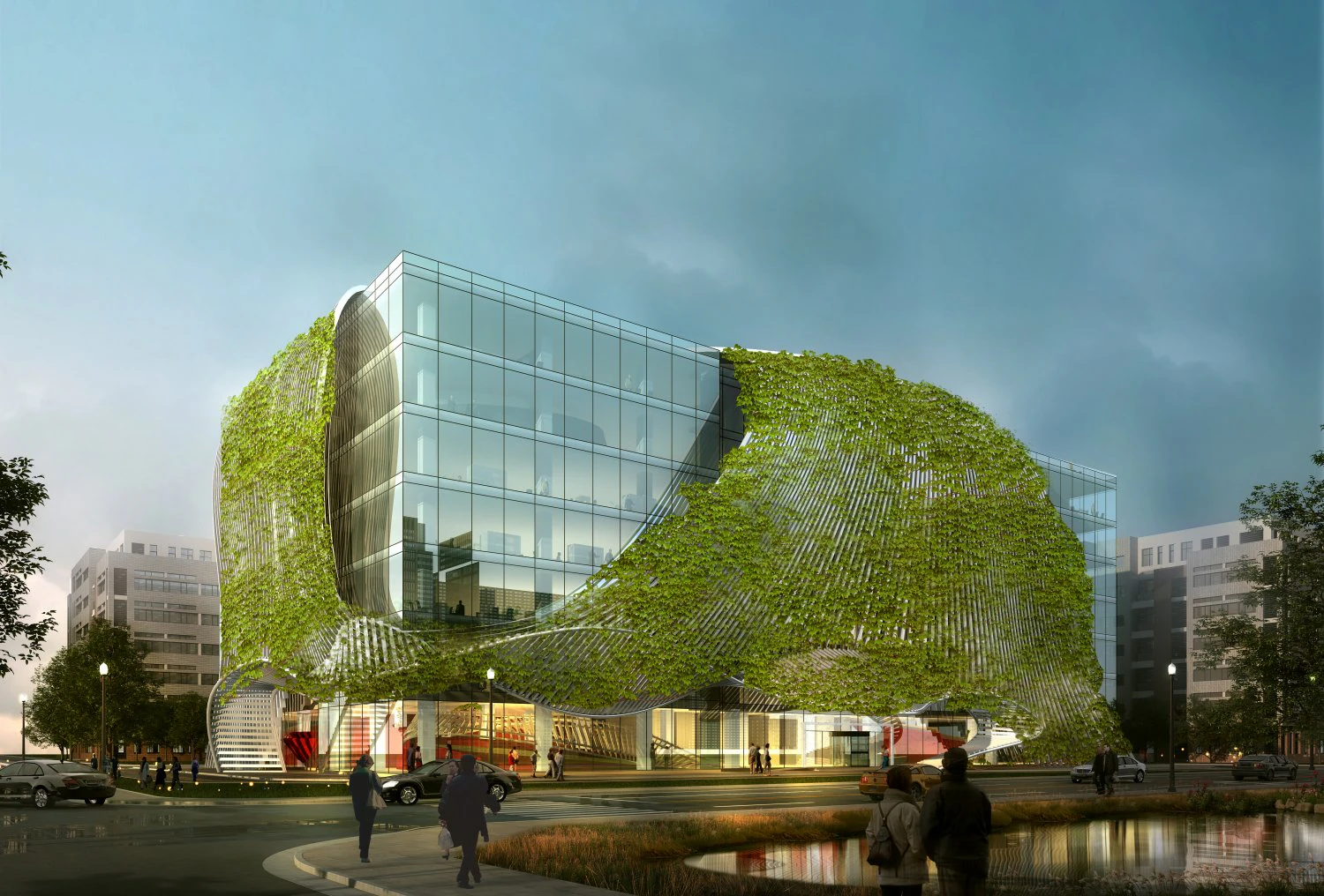 office buildings 039 3D Model .c4d .max .obj .3ds .fbx .stl .blend