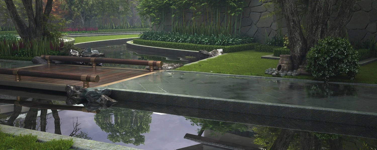 Parkweg 3D Modell .c4d .max .obj .3ds .fbx .stl .blend 