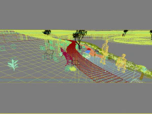 path by the lake 3D Model