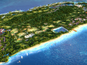 residential area on the island 3D-Modell