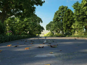 residential area road 01 3D Model