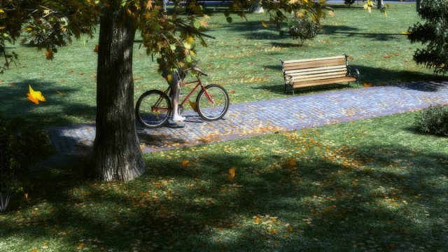 residential area road 05 3D Model .c4d .max .obj .3ds .fbx .stl .blend 