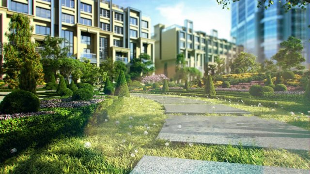 residential area road 08 3D Modell .c4d .max .obj .3ds .fbx .stl .blend