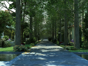residential area road 10 3D Model