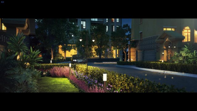 residential area road 11 3D 模型 .c4d .max .obj .3ds .fbx .stl .blend 