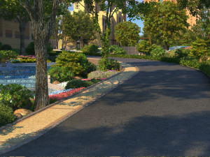 residential area road 14 Model 3D