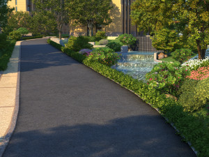 residential area road 14 3D Модель