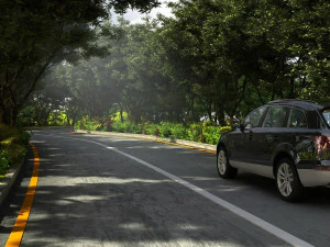 주택가 16번 도로 3D 모델