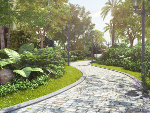 residential area road 12 3D Model