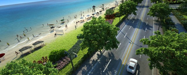 residential area road 17 3D Model .c4d .max .obj .3ds .fbx .stl .blend 