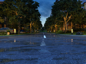 residential area road 21 3D Model